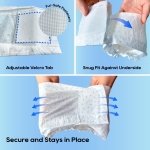HONEY CARE All-Absorb A26 Male Dog Wrap, 50 Count, Small - Image 5