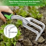 Garden Tools Set, 3 Pack Garden Shovel, Transplant Trowel, Hand Rake Green - Image 6