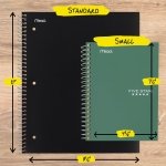 Five Star Spiral Notebook, 1 Subject, College Ruled Paper, 4-3/8" x 7", Small Size, 80 Sheets, Fights Ink Bleed, Water Resistant Cover, Seaglass Green (450048CH1-ECM) - Image 3