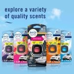 Febreze Car Air Freshener, Odor-Fighting Automotive Vent Clip, Scented Car Accessories, Long Lasting for Strong Odors, Unstopables Fresh Scent, .07 fl oz, 4 Count - Image 8