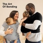 KeaBabies Baby Wrap Carrier, All in 1 Original Baby Carrier, Trendy Black - Image 8