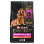 Purina Pro Plan Sensitive Skin & Stomach Dry Dog Food, Salmon, 30 lb Bag