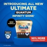 Finish Ultimate Quantum Dishwasher Pods, Infinity Shine, Fresh Scent, 62ct - Image 2