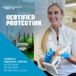 London Labs Synsafe 4 Mil - Blue Nitrile Exam Gloves –Disposable Latex Free & Powder Free – Extra Strong, Rubber Gloves – First Aid Kit, Medical, EMT, Cleaning, Cooking | Pack of (100 ct) - Image 3