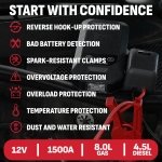 Schumacher Electric Portable Car Battery Jump Starter & Power Bank – SL1674 - Image 3