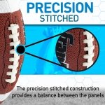 Franklin Sports 1000 Junior Youth Football - Brown + White - Image 4