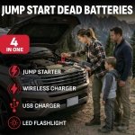 Schumacher Electric Portable Car Battery Jump Starter & Power Bank – SL1674 - Image 2