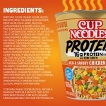 Nissin Cup Noodles Protein Ramen, Chicken Flavor with Bone Broth, 16g Protein, 2.54 Ounce Cup (Pack of 6) - Image 7