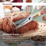 KitchenAid All Purpose Kitchen Shears with Protective Sheath Durable Stainless Steel Scissors, Dishwasher Safe, Soft Grip Comfort Handle, 8.72 Inch, Pistachio - Image 5
