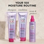 L'Oreal Paris EverPure Moisture 21-in-1 Leave In Conditioner, Multi-Benefit Heat Protectant Spray for Hair Up to 450°F, Detangling Frizz Control for Color Treated, Dry, or Damaged Hair, 6.7 Fl Oz - Image 5