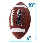 Franklin Sports 1000 Junior Youth Football - Brown + White - Image 6