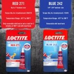 Loctite Threadlocker Blue 242 - Removable Thread Lock Glue for Nuts, Bolts, & Fasteners, Medium Strength Screw Glue to Prevent Loosening & Corrosion - 6 ml, 1 Pack - Image 6